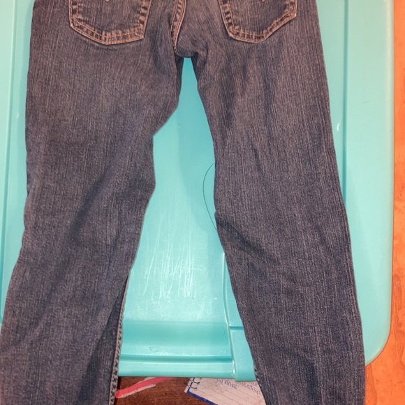 Levi straight leg jeans with side adjusting waist size 7 regular - Picture 6 of 10
